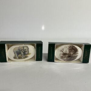 Lasting impressions Vintage Soap Art Bars Set Of 2 Elephant